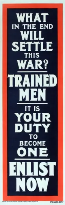 Framed Print : WWI Poster, What in the end will settle this war? Framed Print : WWI Poster, What in the end will settle this war?