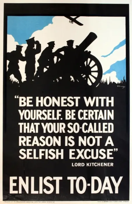 Framed Print : WWI Poster, Enlist Today Framed Print : WWI Poster, Enlist Today
