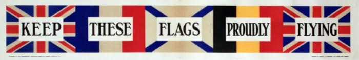 Framed Print : WWI Poster, Keep these flags proudly flying Framed Print : WWI Poster, Keep these flags proudly flying
