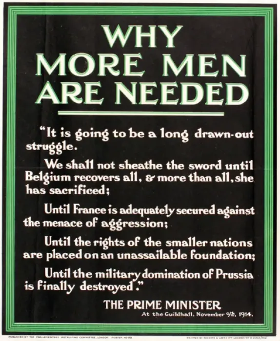 Framed Print : WWI Poster, Why More Men Are Needed Framed Print : WWI Poster, Why More Men Are Needed