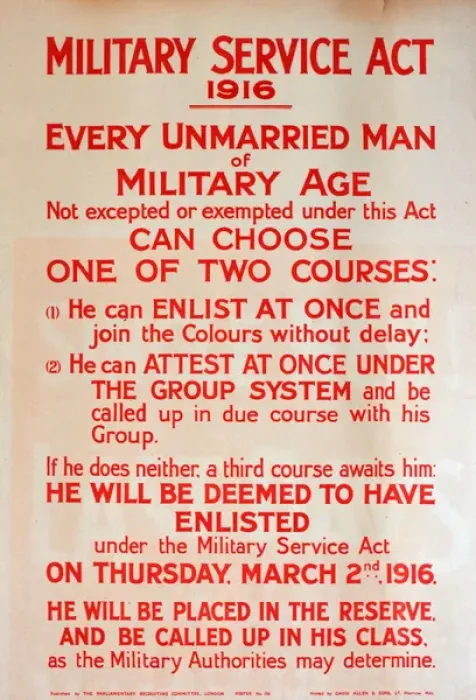 Framed Print : WWI Poster, Military Service Act 1916 Framed Print : WWI Poster, Military Service Act 1916