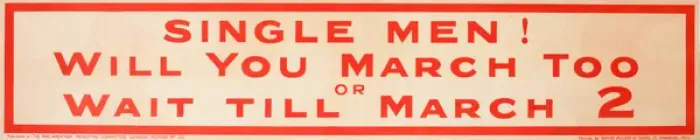Framed Print : WWI Poster, Single Men Framed Print : WWI Poster, Single Men