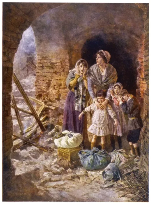 Framed Print : Wwi Refugees 1917 Framed Print : Wwi Refugees 1917