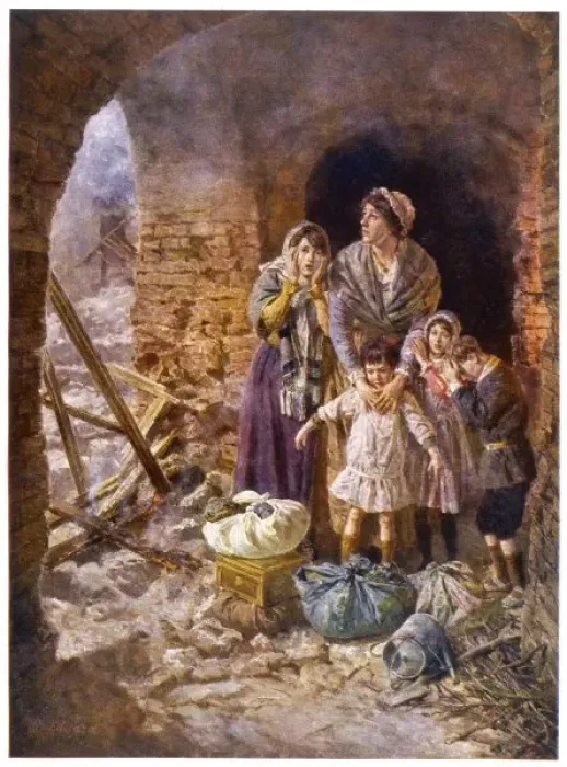 Framed Print : WWI / REFUGEES / 1917 Framed Print : WWI / REFUGEES / 1917