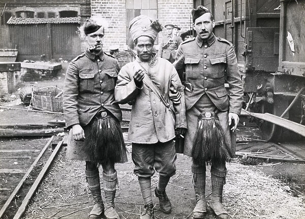 WWI: Scottish and Indian soldiers