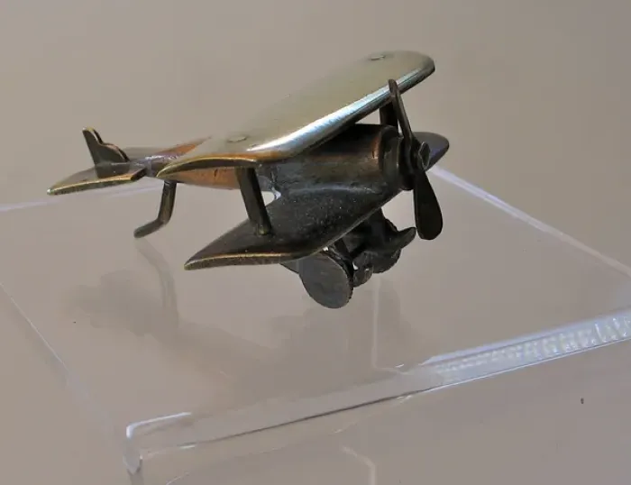 Framed Print : WWI Trench Art biplane Framed Print : WWI Trench Art biplane
