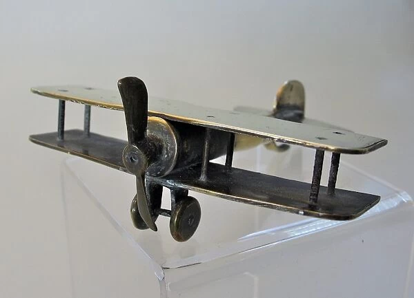 WWI Trench Art biplane