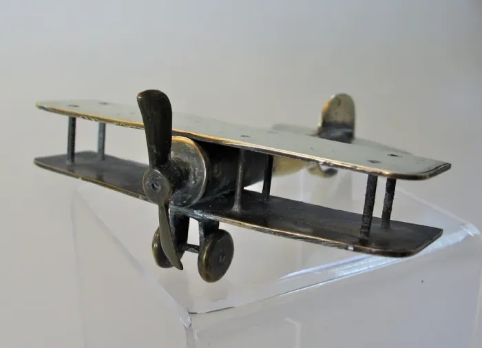 Framed Print : WWI Trench Art biplane Framed Print : WWI Trench Art biplane