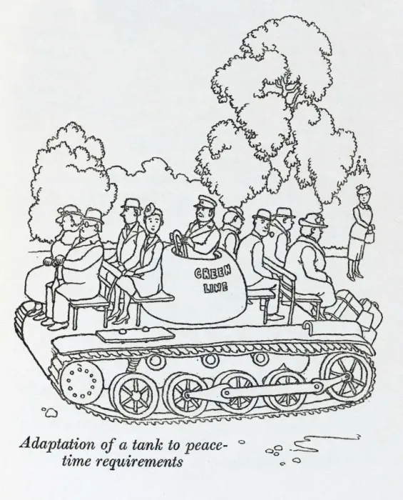 Framed Print : WWII adaption: tank-bus / W H Robinson Framed Print : WWII adaption: tank-bus / W H Robinson