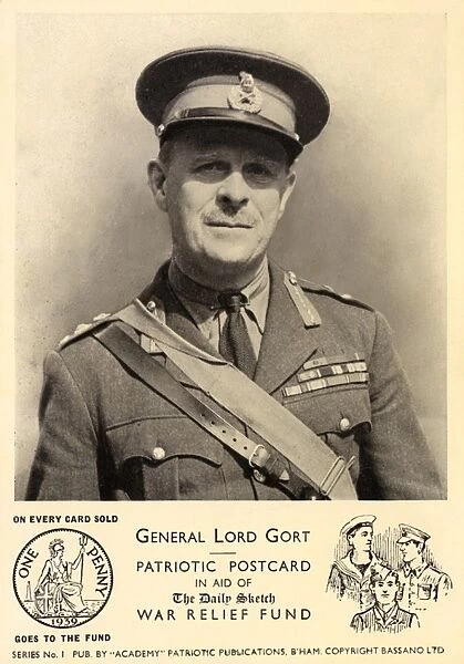 WWII - General Lord Gort - Patriotic Postcard