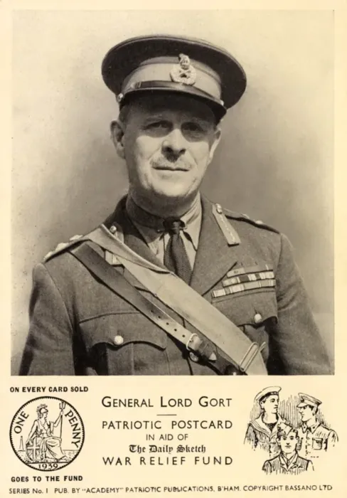 Framed Print : WWII - General Lord Gort - Patriotic Postcard Framed Print : WWII - General Lord Gort - Patriotic Postcard