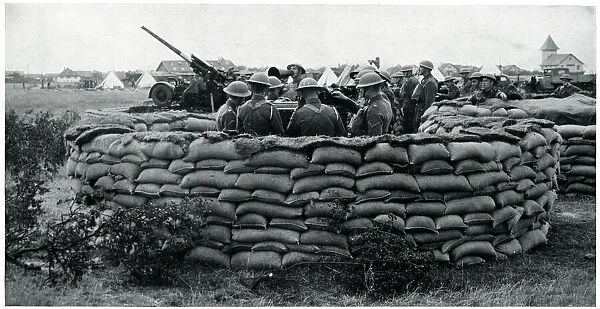 WWII September 1939 Circular sandbag redoubt