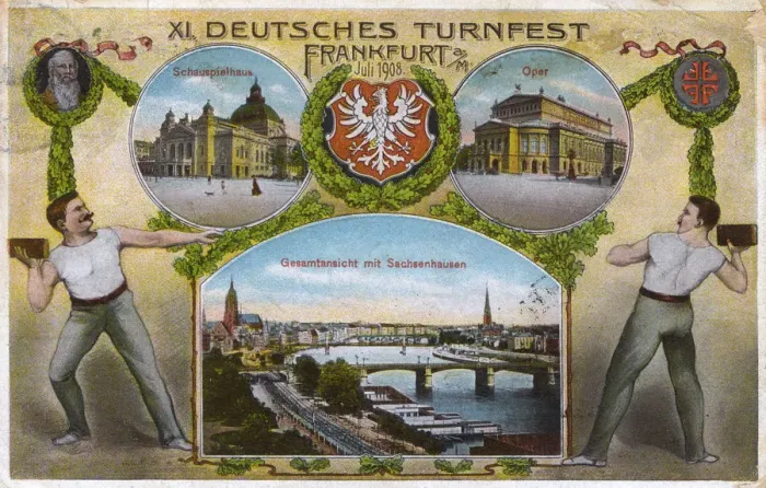 Framed Print : XI Deutsches Turnfest - Frankfurt, Germany Framed Print : XI Deutsches Turnfest - Frankfurt, Germany