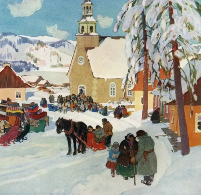 Framed Print : Xmas in Canada