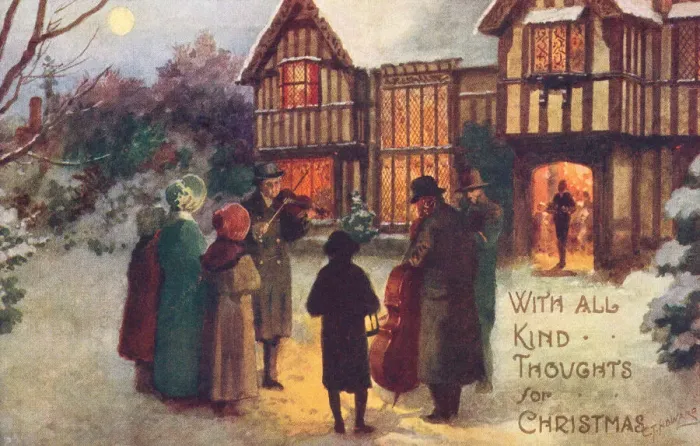 Framed Print : Xmas Carol singers Framed Print : Xmas Carol singers