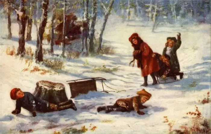 Framed Print : Xmas. Falling off the sled Framed Print : Xmas. Falling off the sled
