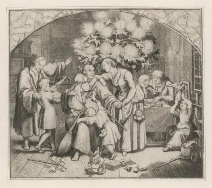 Framed Print : Xmas at the Luthers Framed Print : Xmas at the Luthers