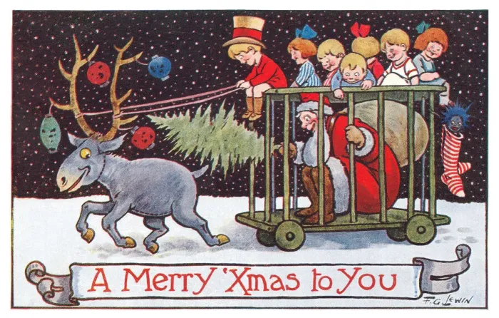 Framed Print : Xmas Postcard Framed Print : Xmas Postcard