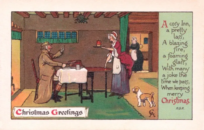Framed Print : Xmas Postcard Framed Print : Xmas Postcard