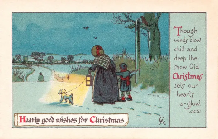 Framed Print : Xmas Postcard Framed Print : Xmas Postcard