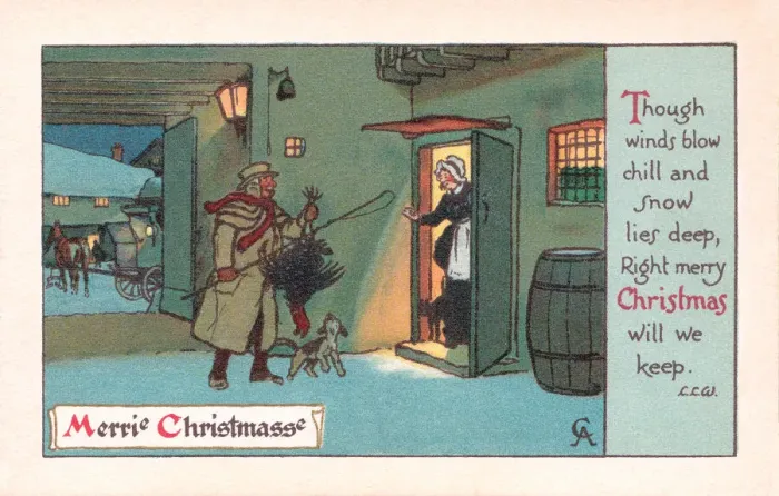 Framed Print : Xmas Postcard Framed Print : Xmas Postcard