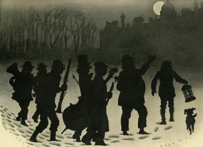 Framed Print : Xmas revellers Framed Print : Xmas revellers