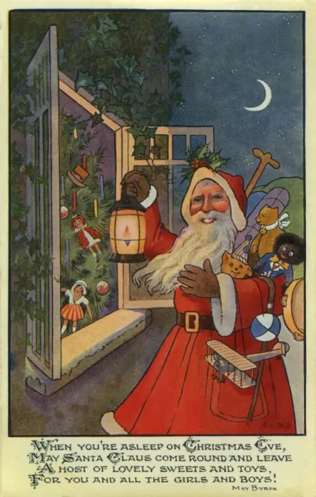 Framed Print : Xmas. Santa Claus with toys Framed Print : Xmas. Santa Claus with toys