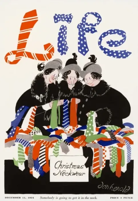 Framed Print : Xmas Shopping / Ties 1924 Framed Print : Xmas Shopping / Ties 1924