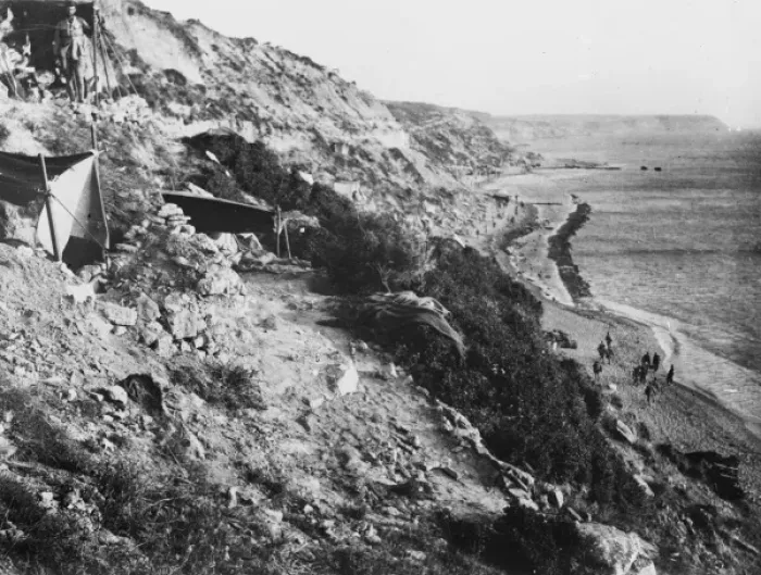 Framed Print : Y Beach at Gallipoli WWI Framed Print : Y Beach at Gallipoli WWI