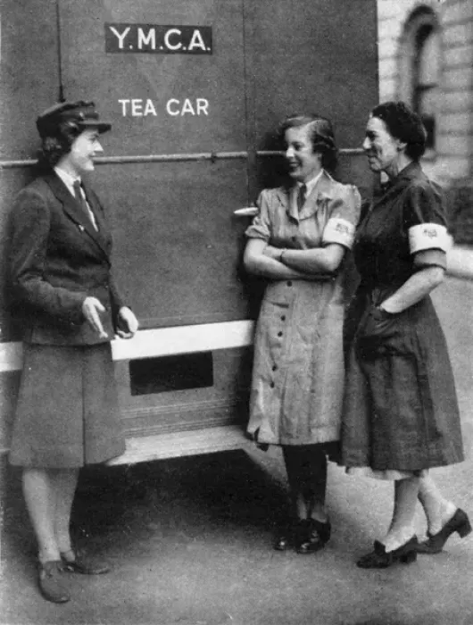 Framed Print : A Y. M. C. A. Mobile Tea Car Framed Print : A Y. M. C. A. Mobile Tea Car