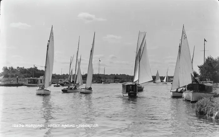 Framed Print : Yacht Racing in Horning Framed Print : Yacht Racing in Horning