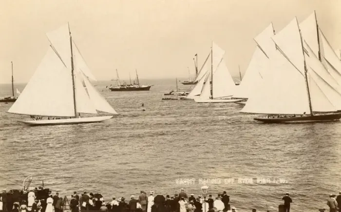 Framed Print : Yacht Racing - Isle of Wight off Ryde Pier Framed Print : Yacht Racing - Isle of Wight off Ryde Pier