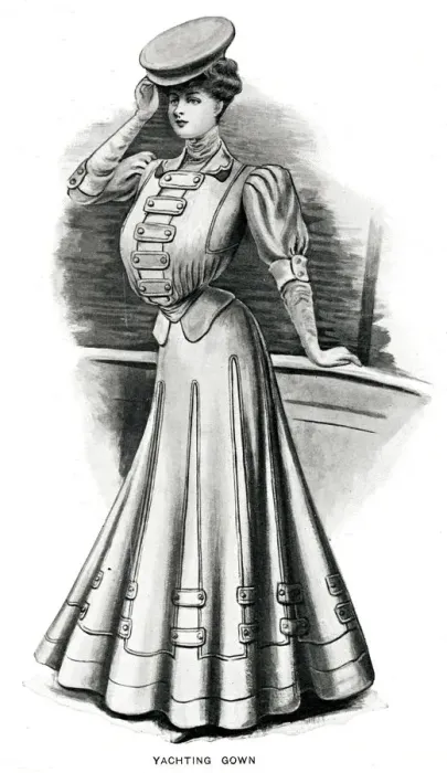 Framed Print : Yachting costume 1906 Framed Print : Yachting costume 1906