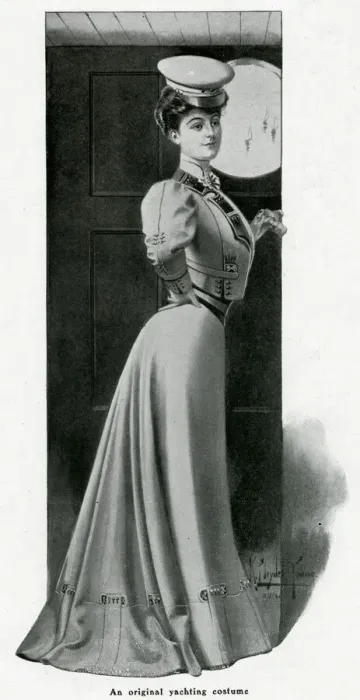 Framed Print : Yachting costume 1906 Framed Print : Yachting costume 1906