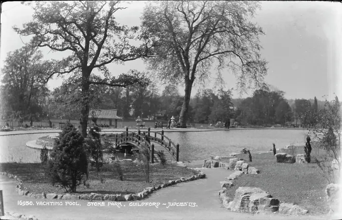 Framed Print : Yachting Pool at Stoke Park Framed Print : Yachting Pool at Stoke Park