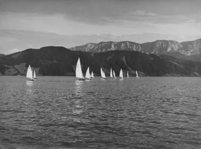 Framed Print : Yachts & Mountains Framed Print : Yachts & Mountains