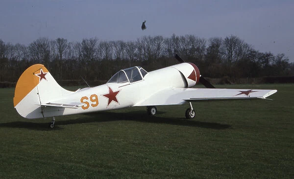 Yak-50. Yakovlev Yak-50 at Popham airfield-. Date: 1996