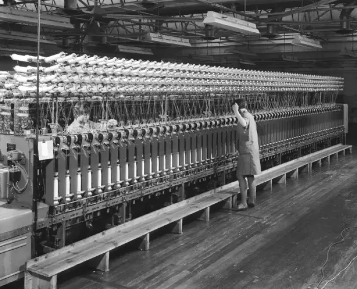 Framed Print : Yarn rolling machine Framed Print : Yarn rolling machine
