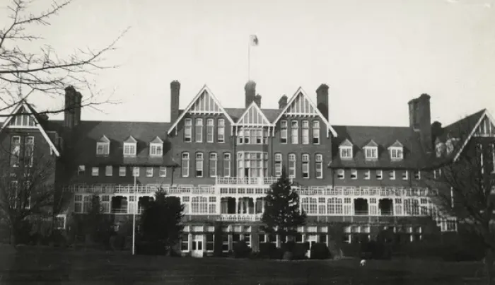 Framed Print : Yarrow Military Hospital, rear view Framed Print : Yarrow Military Hospital, rear view
