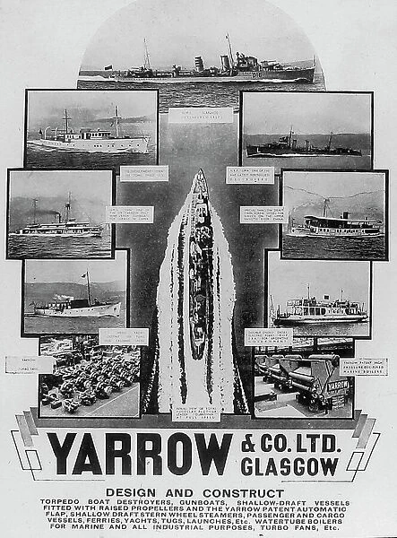 Yarrow Ship Builders Poster Glasgow