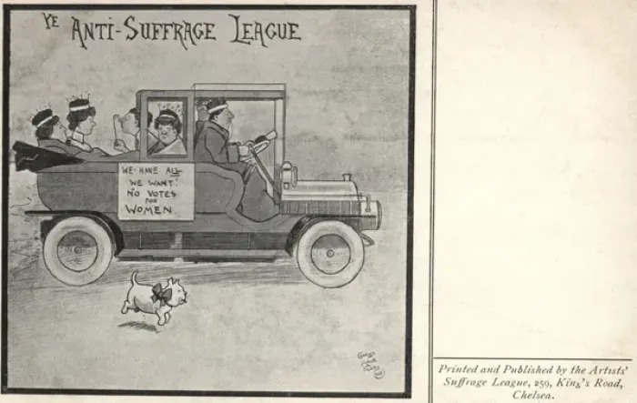 Framed Print : Ye Anti-Suffrage League Framed Print : Ye Anti-Suffrage League