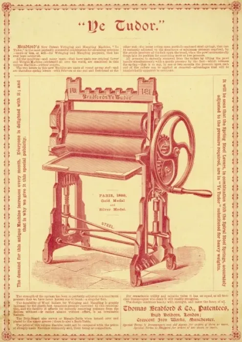 Framed Print : Ye Tudor Mangle / 1889 Framed Print : Ye Tudor Mangle / 1889