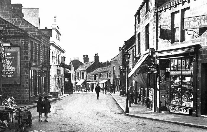 Framed Print : Yeadon High Street probably 1920s