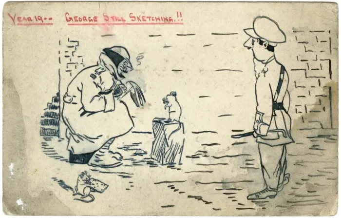 Framed Print : Year 19-- George still sketching! by George Ranstead Framed Print : Year 19-- George still sketching! by George Ranstead
