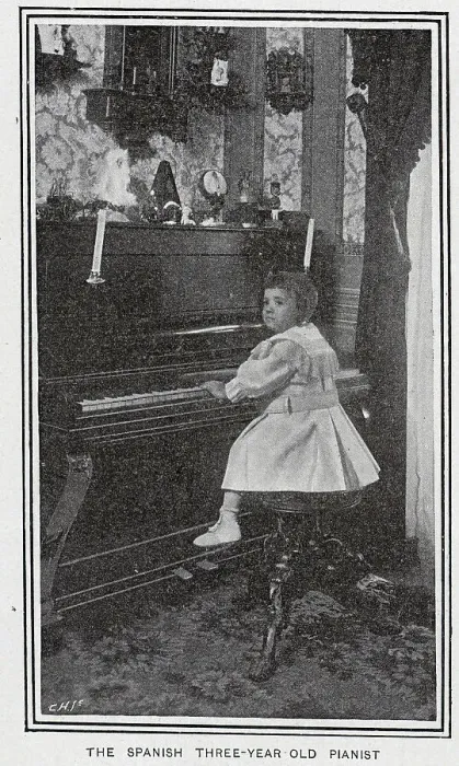 Framed Print : Three year old Spanish pianist Framed Print : Three year old Spanish pianist