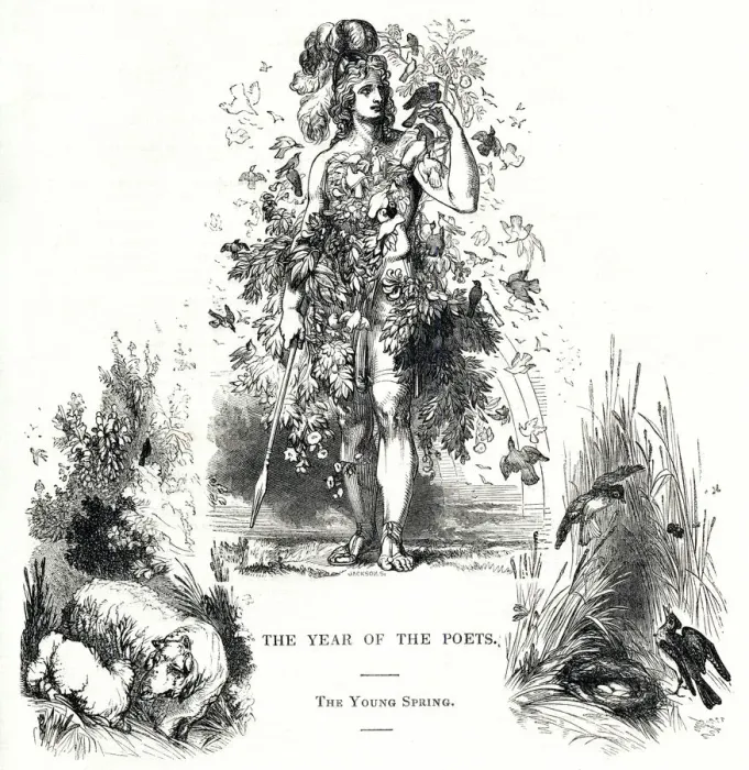 Framed Print : The Year of the Poets -- The Young Spring