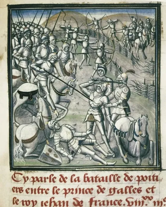 Framed Print : Hundred Years War. Battle of Poitiers (1356) Framed Print : Hundred Years War. Battle of Poitiers (1356)