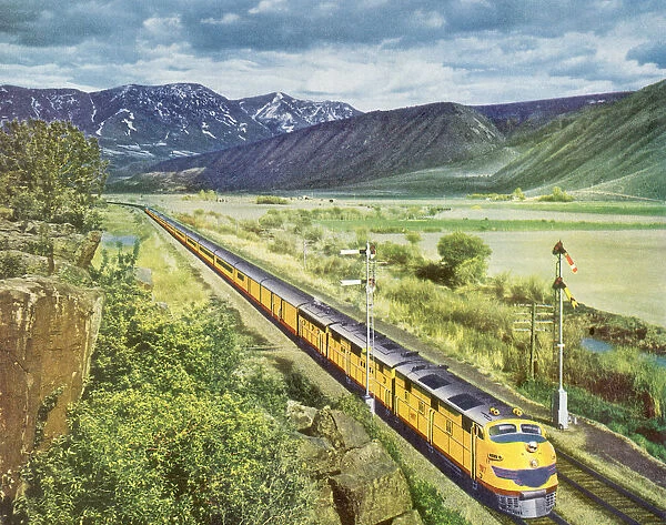 Yellow Diesel Train Date: 1950