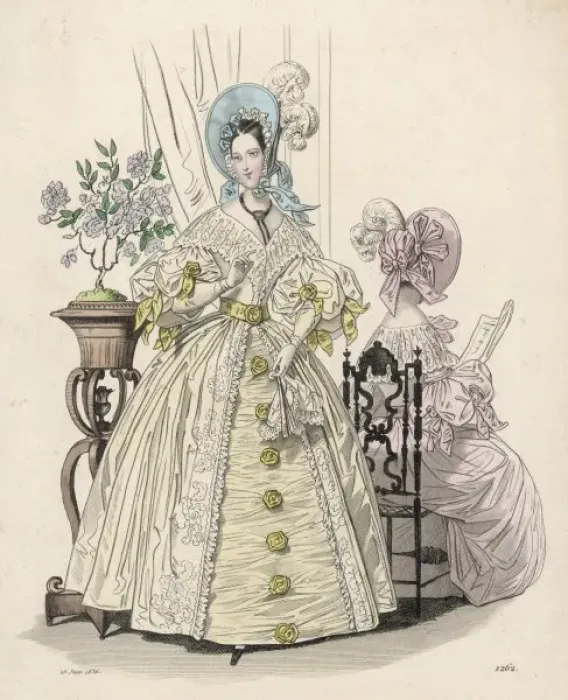Framed Print : Yellow Frock 1836 Framed Print : Yellow Frock 1836