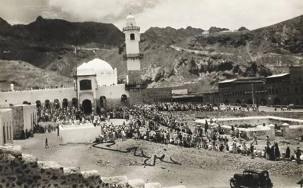 Yemen - Aden - Ceremony at a Mosque